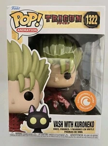 MIB Funko Pop Crunchyroll Trigun Vash With Kuroneko Protector Incld Box Dmg - Bild 1 von 6