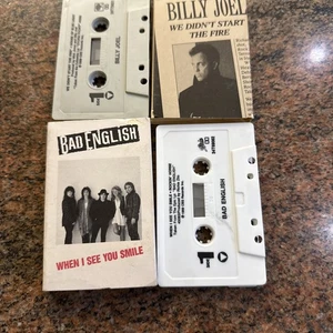 Lotto Cassette Single Billy Joel Bad English USA 1989 - Picture 1 of 4