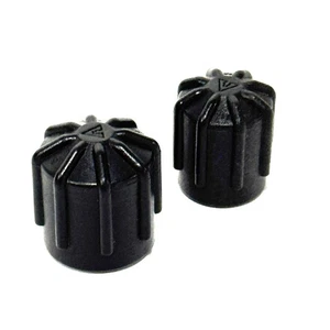 W204 Mercedes 12-14 C250 AC CONDITION HOSE LINE VALVE CAP SET OF 2 BIG SMALL OEM - Picture 1 of 8