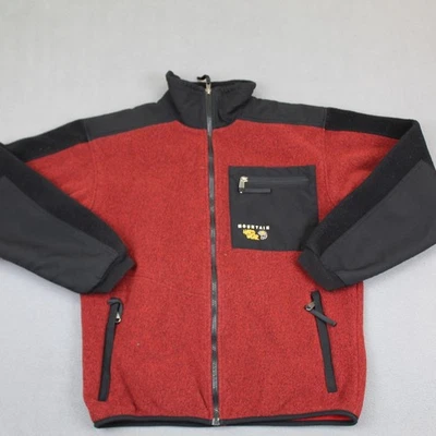 Chaqueta de Colección Mountain Hardwear Para Hombre Mediana Roja Negra Polartec Polar EE. UU. 90s Foto 1 de 4