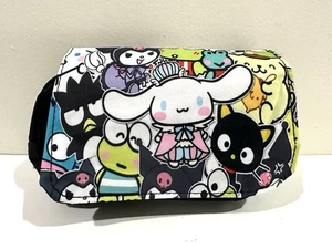 NUEVO Estuche para Lápices Escolares Kuromi 3 Compartimentos Sanrio Hello Kitty & Friends Negro - Imagen 1 de 5