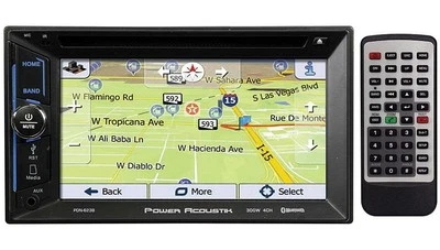 Power Acoustik D.Din 6.2" Touchscreen AM/FM/DVD/CD/BT/Navigation - Image 1 of 3