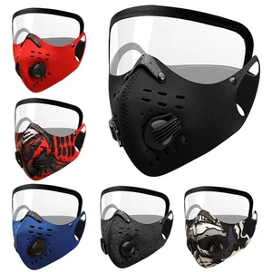 Anti-Haze Dust-Proof Wind-Proof Bicycle Mask With Air Valve And Cycling Gogg _SE - Photo 1/13