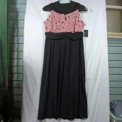 Nuevo Enfocus Studio Mujer 20W Vestido de Cóctel Sin Mangas Lentejuelas Encaje Rosa Negro  Foto 1 de 4