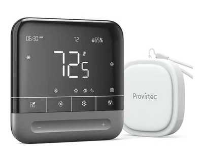 Smart Home Thermostat: Programmable 7-Day Control with Large Screen & Sensors - Image 1 of 4