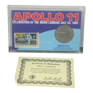 Apollo 11 Eisenhower Münze mit Zertifikat Stempel enthalten - Bild 1 von 8