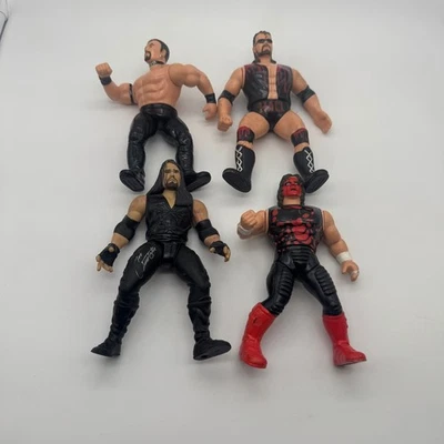 WWE Wrestling Action Figures Lot Jakks Pacific Titan Sports 1998 Collectible Toy - Image 1 of 4