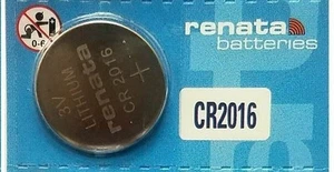 CR 2016 RENATA WATCH BATTERY ECR2016 CR2016 3V FREE SHIPPING Authorized Seller - Picture 1 of 5