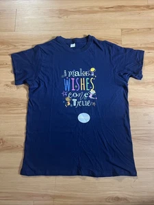T-shirt unisex adulto "I Make Wishes Come True" taglia L blu maglione manica corta - Foto 1 di 9