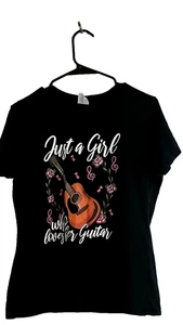 Camiseta para mujer Port Company negra con estampado gráfico talla M - Imagen 1 de 5