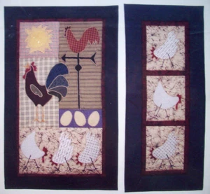 Chicken & egg Chicks applique quilt pattern * A17 - Picture 1 of 3
