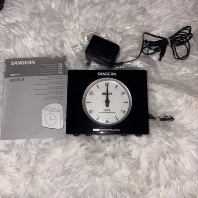 Sangean RCR-9 FM-AM  Digital Clock Radio ~Tested  good condition. - Image 1 of 4