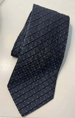 "Corbata para hombre PAL ZILERI 100 % seda Italia azul marino texturizada con puntos 4""" Foto 1 de 4