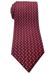 Bvulgari Mens Silk Neck Tie Red Blue 59x4” - Picture 1 of 4
