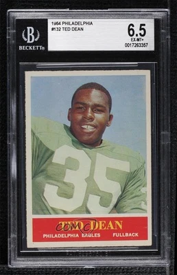 1964 Philadelphia Ted Dean #132 BGS 6.5 - Image 1 of 2