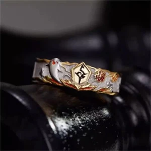 Genshin Impact hu tao Cosplay Ring Unisex Adjustable Finger Rings - Picture 1 of 5