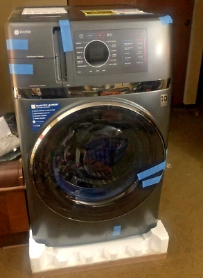 GE Profile PFQ97HSPVDS 28 Inch Smart Front Load Washer/Dryer Combo with 4.8 - Image 1 of 4