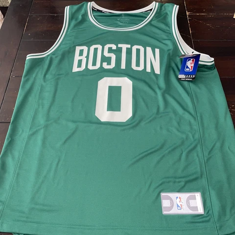 Jayson Tatum Celtics Fast Break Replica Jersey Home Green Large Cover