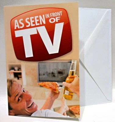 NobleWorks Greeting Card - "As Seen In Front of TV" Happy Father's Day 072228 - Image 1 of 2