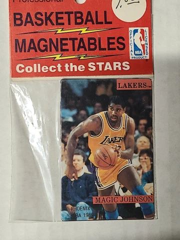 Magic Johnson Los Angeles Lakers Professional Basketball Magnetables 1989 Cover