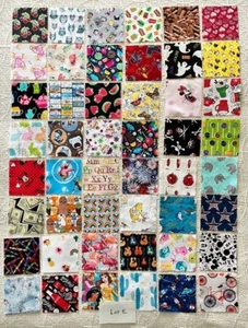 I Spy Quilt Squares - Lot of (48) Rotary cut 5"x5" cotton squares Lot B - Picture 1 of 1