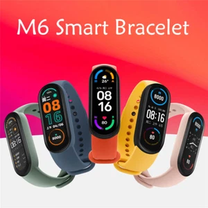 M6 Smart Bracelet Watch Fitness Tracker Heart Rate Blood Pressure Monitor IP67 - Picture 1 of 16