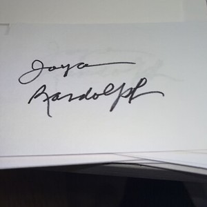 Joyce Randolph The Honeymooners signed 3x5 index card