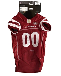 NEW SAN FRANCISCO 49ERS NFL JERSEY AND BANDANA COLLAR DOG, LARGE - Picture 1 of 7