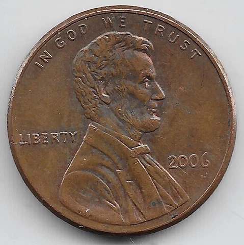 2006 Penny Error Lincoln Memorial DDO Doubled Die Obverse FS-102 Cover