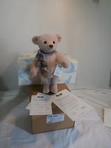 Steiff mohair peachy pink bear Louise 33cm Alpaca rose Club 4121220 NEW - Picture 1 of 7