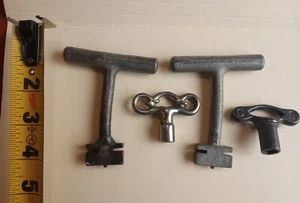 Vintage Menge 4 Bank Safe und quadratische Schlüssel für Kunsthandwerk Steampunk - Bild 1 von 4