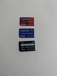 GENUINE Memory Stick Card Pro Duo PSP Magic Gate 4gb, 2gb, 32mb - SanDisk - Sony - Picture 1 of 1