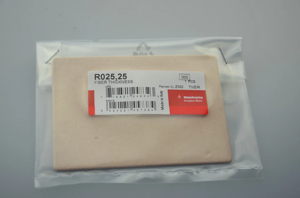 Manfrotto R025,25 Fiber Thickness Ersatzteil für Manfrotto 123 Neigegelenk - Bild 1 von 1