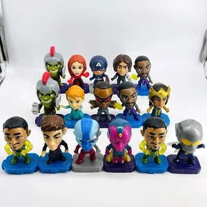 MIXED LOT 16 MCDONALDS MARVEL CONNECTING COLLECTIBLE ACTION FIGURE TOYS - Picture 1 of 9