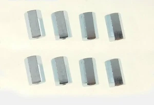 8 Pack M8-1.25 x 24mm Metric Hex Coupling Nut with Zinc Plate NFV664-614 - Picture 1 of 1