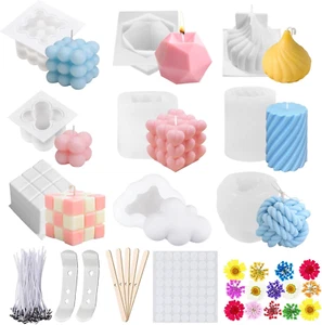 Set Di Stampi per Candele a Forma Di Bolle, in Silicone 3D, Fai Da Te, Stampi E - Foto 1 di 12