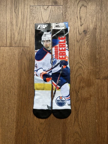 NHL Jordan Eberle FBF Player Image Socks LG Men's New Rare Cover