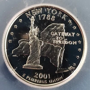 2001 S New York Quarter (PR70 DCAM) - Picture 1 of 4