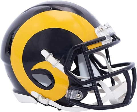 NFL Football Riddell Los Angeles Rams 1981-99 Retro Mini Speed Replica Helmet Cover