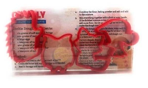 Wildlife Cookie Cutters Set of 4, Fox Owl HedgeHog Squirrel Biscuit Cutters - Picture 1 of 4