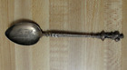 Vintage Kfk Kf Kappler 800 Silver Souvenir Spoon Man / Bird In Ea Hand 14.5G