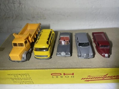 5x 1/87 H0 WIKING  ‘Cimitero Di Mezzi’ Rottami Auto Vintage 5Pz - Immagine 1 di 4