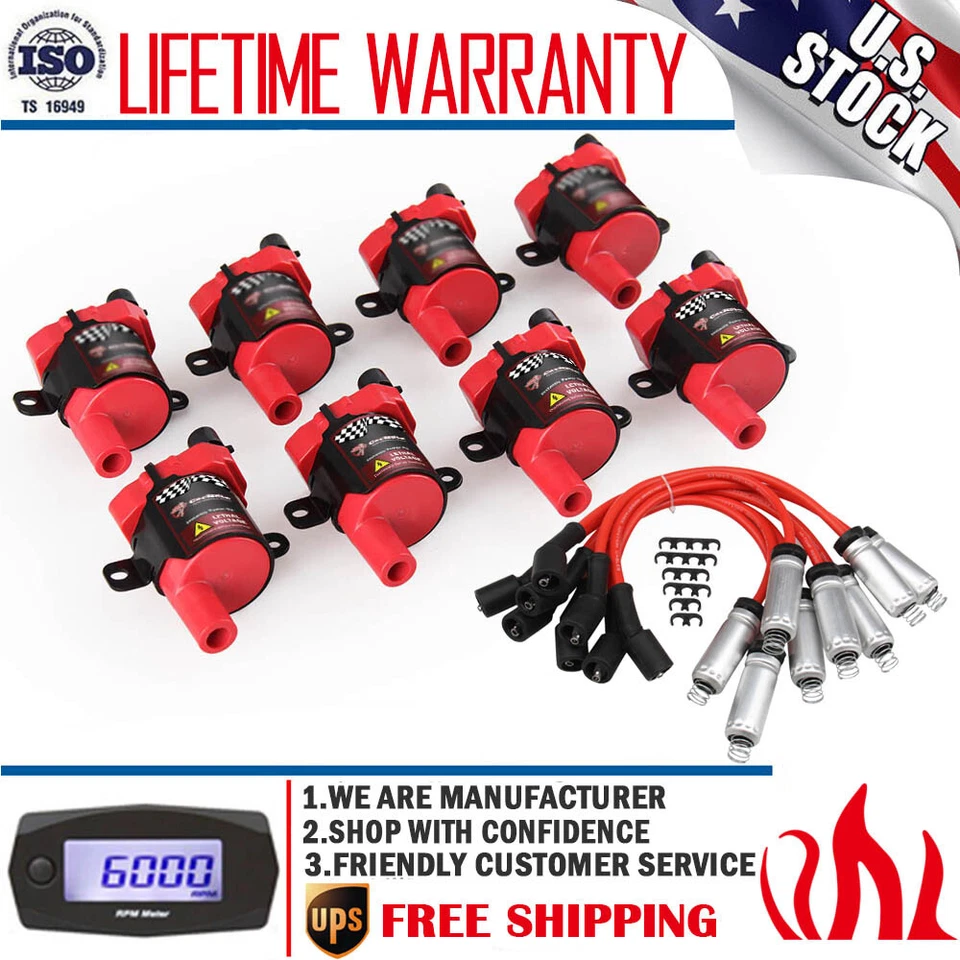 Paquete de bobinas de encendido para Chevy Silverado 1500 2500 GMC Sierra 1999-2005 2006 2007 Foto 1 de 4