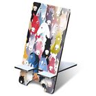 MDF Mobile Phone Stand - Cartoon Horse Colourful Faces Pattern #52701