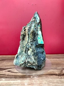 Rare blue black petrified wood polished 3675gr 454 - Picture 1 of 9