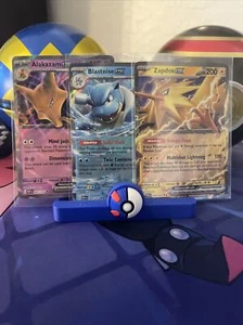 3 151 Singles Alakazam EX 065/165 / Blastoise EX 009/165 / Zapdos EX 145/165 - Picture 1 of 7