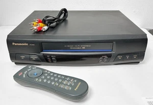 Panasonic PV-9450 Blue Line 4 Kopf VHS Videorecorder HiFi Omnivision mit Fernbedienung & AV-Kabel - Bild 1 von 2