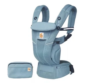 Ergobaby Omni Breeze alle Tragepositionen atmungsaktiv Mesh Babytrage Slate - Bild 1 von 12