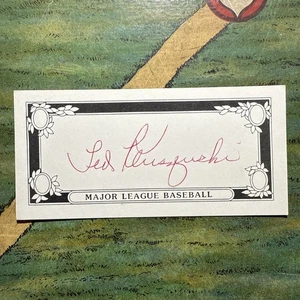 TED KLUSZEWSKI Signed/Auto CUT *Kevin Savage Cards COA* Reds/Autographed - Picture 1 of 3
