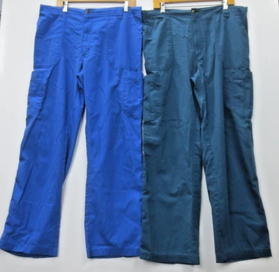 Pantalones Médicos CARHARTT FORCE Para Mujer Azul y Verde Azulado C54108*Talla Grande*Lote de 2*#C132 Foto 1 de 4